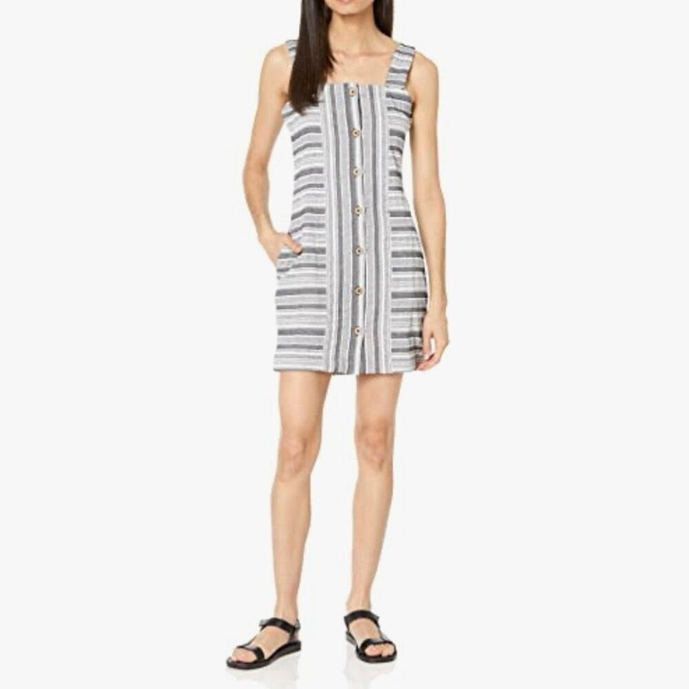 ROXY Next Door Button Front Dress S